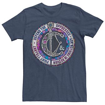 Men's Dungeons & Dragons Stained Glass Badge Tee