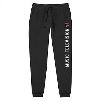 Men's MTV Music Television Logo Banded Bottom Pajama Pants