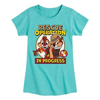 Disney's Chip N Dale Girls 7-16 Rescue In Progress Graphic Tee