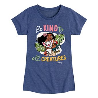 Disney's Moana Girls 7-16 Be Kind To All Graphic Tee