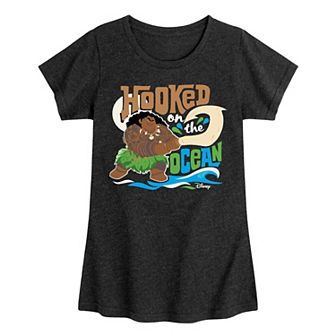 Disney's Moana Girls 7-16 Hooked On The Ocean Graphic Tee