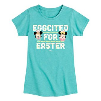 Disney's Mickey & Minnie Mouse Girls 7-16 Eggcited For Easter Graphic Tee