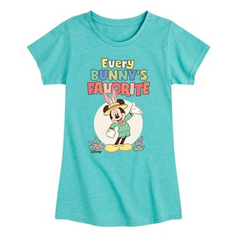 Disney's Mickey Mouse Girls 7-16 Every Bunny's Favorite Graphic Tee
