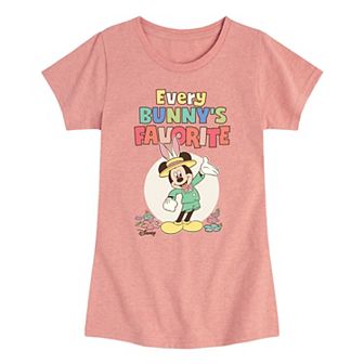 Disney's Mickey Mouse Girls 7-16 Every Bunny's Favorite Graphic Tee