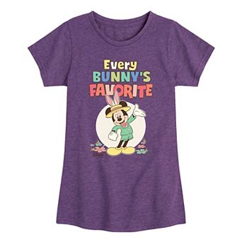Disney's Mickey Mouse Girls 7-16 Every Bunny's Favorite Graphic Tee