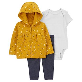 Baby Girl Carter's 3 pc Jacket, Bodysuit & Pants Set