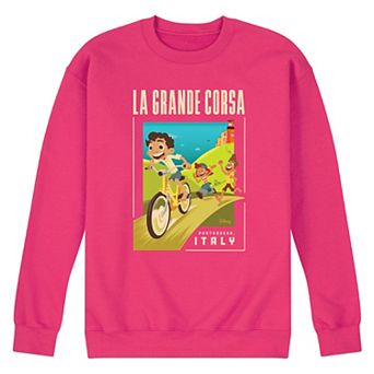 Disney's Luca Men's La Grande Postcard Fleece Sweatshirt