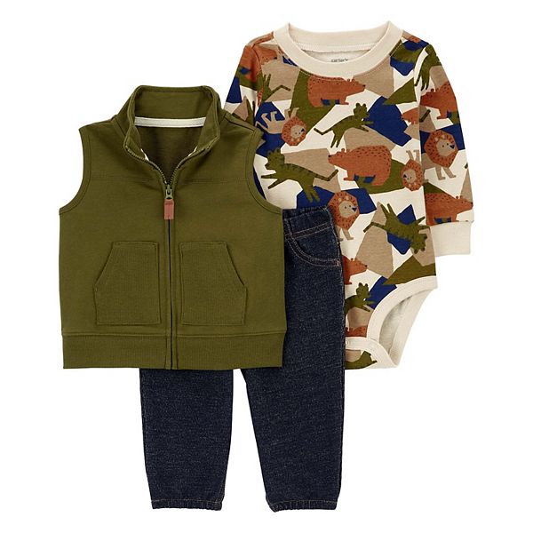 Baby Boy Carter's 3Piece Vest, Bodysuit & Pants Set