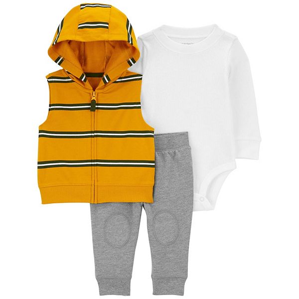 Baby Boy Carter's 3Piece Vest, Bodysuit & Pants Set