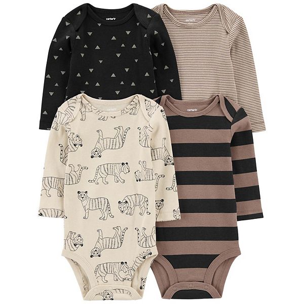 Baby Boy Carter's 4Pack Long Sleeve Bodysuits