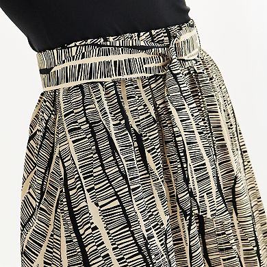 Women's Nine West Belted Maxi Skirt