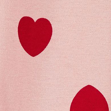 Baby Girl Carter's Valentine's Day Hearts Snap-Up Sleep & Play Pajamas