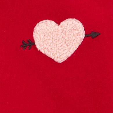 Baby Girl 2-Piece Heart Sweatshirt & Pant Set