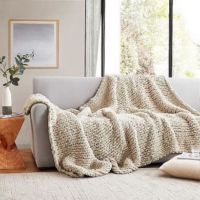 Cozy Potato® Chenille Chunky Knit Throw Blanket