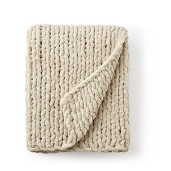 Cozy Potato® Chenille Chunky Knit Throw Blanket
