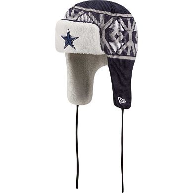 Men's New Era  Navy Dallas Cowboys  Knit Trapper Hat