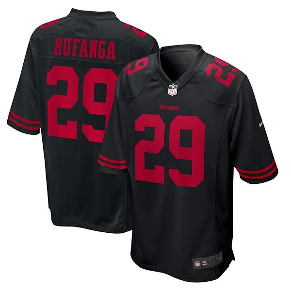 Men's Nike Talanoa Hufanga Black San Francisco 49ers Fashion Game Jersey