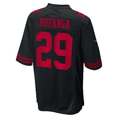 Men s Nike Talanoa Hufanga Black San Francisco 49ers Fashion Game Jersey