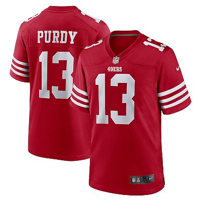 Men s Nike Brock Purdy Scarlet San Francisco 49ers Game Player Jersey