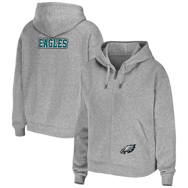 Women's Wear by Erin Andrews White Philadelphia Eagles Domestic Pullover Sweatshirt Size: Small