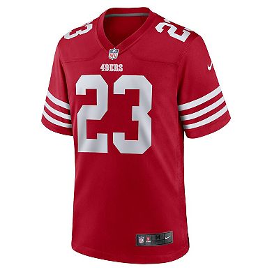 Men's Nike Christian McCaffrey Scarlet San Francisco 49ers Game Player ...