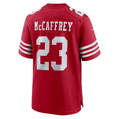 Men's Nike Christian McCaffrey Scarlet San Francisco 49ers Game Player Jersey