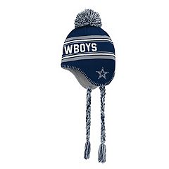 Outerstuff Infant Brown Dallas Cowboys Football Head Knit Hat with Pom