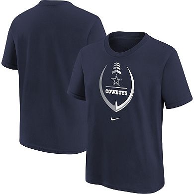 Girls Preschool Nike Navy Dallas Cowboys Icon T-Shirt