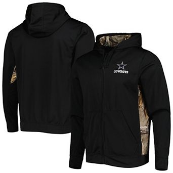 Men's Dunbrooke Black/Realtree Camo Dallas Cowboys Decoy Tech Fleece Full-Zip Jacket