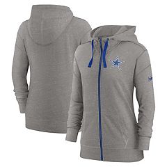 Women's Dallas Cowboys WEAR by Erin Andrews Gray Modest Cropped Pullover  Hoodie