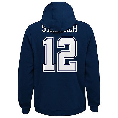 Youth Mitchell & Ness Navy Dallas Cowboys Retired Player Name & Number Pullover Hoodie