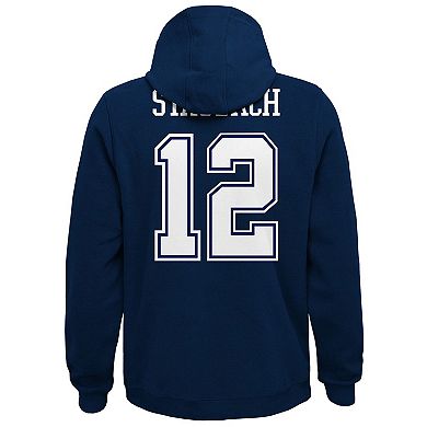 Youth Mitchell & Ness Navy Dallas Cowboys Retired Player Name & Number Pullover Hoodie