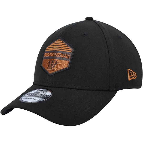 Men's '47 Black Cincinnati Bengals Leather Head Flex Hat - Yahoo Shopping