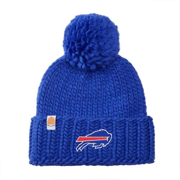 Sh*t That I Knit Buffalo Bills Women's Royal Custom Logo Cuffed Knit Hat  with Pom