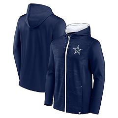 Youth Nike Navy Dallas Cowboys Color Block Performance Pullover Hoodie