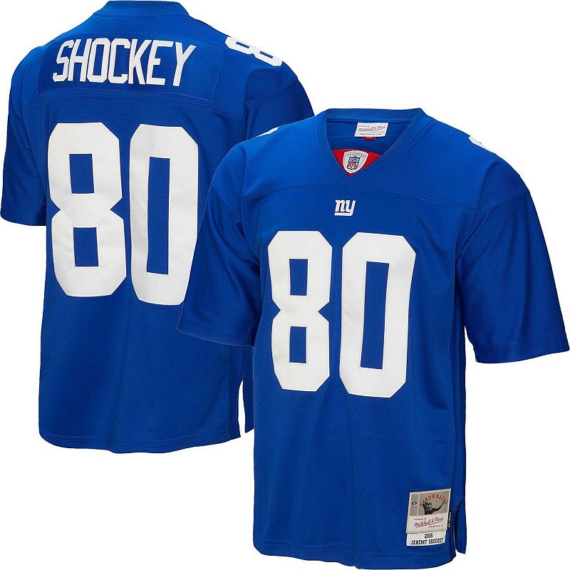 Mens Mitchell & Ness Jeremy Shockey Royal New York Giants 2005 Legacy Repl