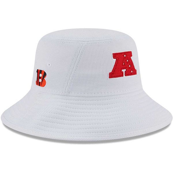 Men's New Era White/Heathered Gray Cincinnati Bengals 2021 AFC