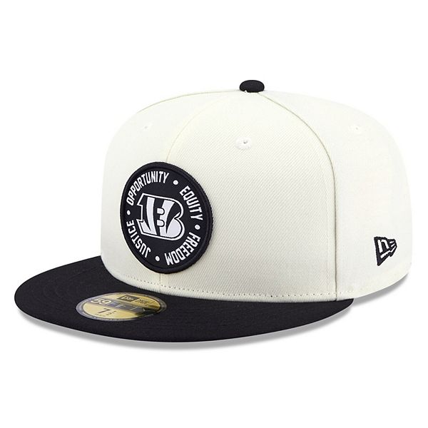 Men's New Era Cream Cincinnati Bengals Retro 59FIFTY Fitted Hat