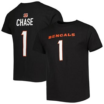 Preschool Ja'Marr Chase Black Cincinnati Bengals Mainliner Player Name & Number T-Shirt