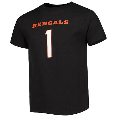 Preschool Ja'Marr Chase Black Cincinnati Bengals Mainliner Player Name & Number T-Shirt