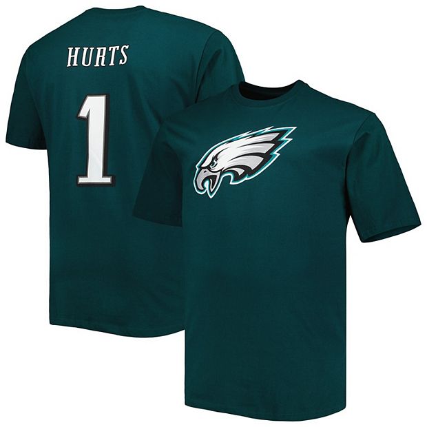 Jalen Hurts Philadelphia Eagles Youth Green Name & Number Logo T-Shirt 