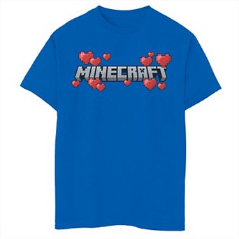 Boys 8-20 Minecraft Logo Hearts Tee
