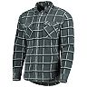 Men's Antigua Gray Buffalo Bills Industry Flannel Button-Up Shirt Jacket