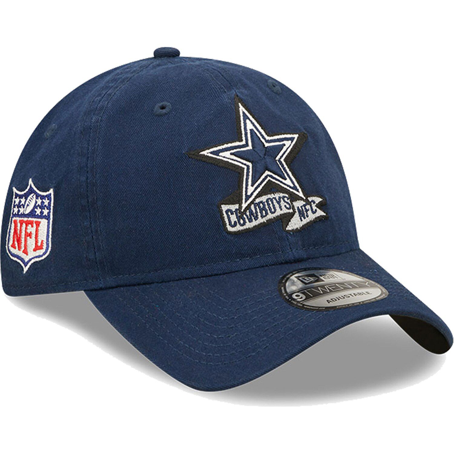 Men's HOOey White Dallas Cowboys Wordmark Rope Trucker Snapback Hat