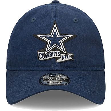 Youth New Era Navy Dallas Cowboys Sideline 9TWENTY Adjustable Hat