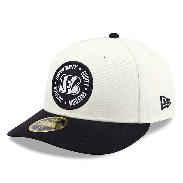Men's New Era Cream/Black Cincinnati Bengals 2022 Inspire Change 59FIFTY  Low Profile Fitted Hat