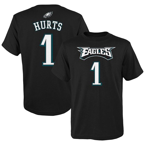 Jalen Hurts Philadelphia Eagles Youth Legend Black Color Rush T-Shirt