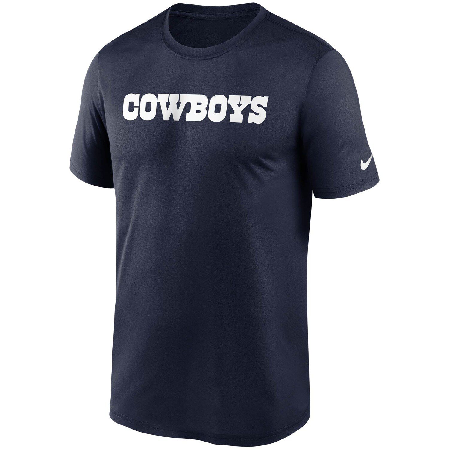 Men's Nike Navy Dallas Cowboys Wordmark Legend Performance T-Shirt