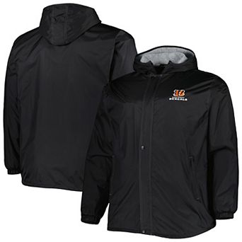 Men's Dunbrooke Black Cincinnati Bengals Big & Tall Legacy Stadium Full-Zip Jacket