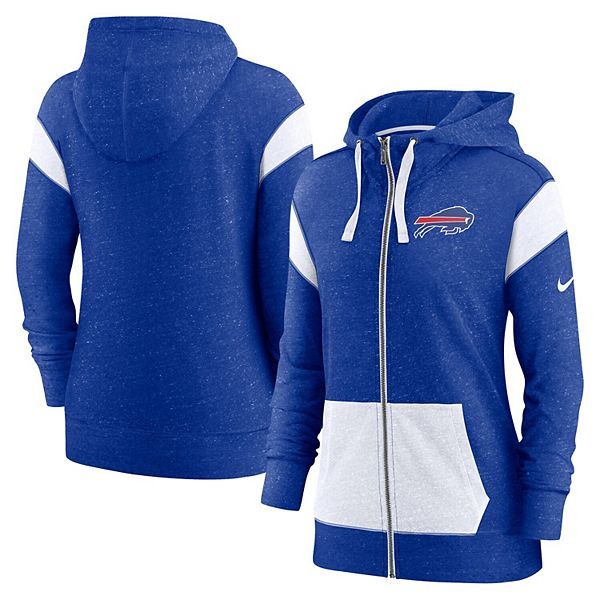 Women's Nike Royal/White Buffalo Bills Plus Size Monaco Full-Zip Hoodie